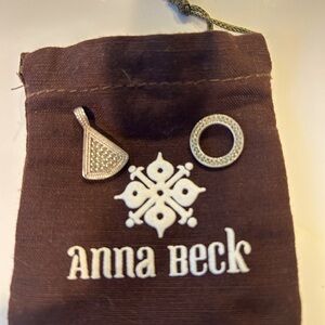 Anna Beck circle and triangle charms for necklace
